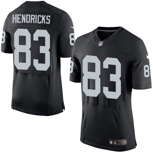 Men's Elite Ted Hendricks Nike Jersey Black Home - #83 NFL Oakland Raiders